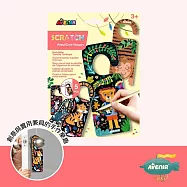 【德國Avenir Kids】DIY 門把掛牌刮畫 - 動物款 5入 動物
