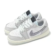 Nike 童鞋 Air Jordan 1 Low OG TD 小童 學步鞋 CNY 新年 蛇年 AJ1 灰 HF3206-100 11cm GREY/WHITE