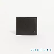 ZODENCE CRAFTSLIM進口真皮超薄8卡證件窗短夾 深灰