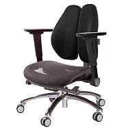 GXG 大網座 低雙背工學椅(鋁腳/4D平面摺疊手) TW-3075 LU1H