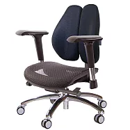 GXG 大網座 低雙背工學椅(鋁腳/4D金屬扶手) TW-3075 LU7