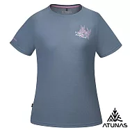 【ATUNAS 歐都納】女款POLARTEC POWER DRY吸濕排汗透氣快乾短袖T恤A1TS2504W- XL 深岩灰