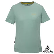 【ATUNAS 歐都納】女款POLARTEC DELTA吸濕排汗透氣快乾短袖T恤A1TS2503W- L 霧綠