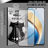 VXTRA 全膠貼合 vivo V40 Lite 5G 滿版疏水疏油9H鋼化頂級玻璃膜(黑)