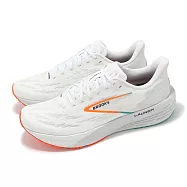 Brooks 競速跑鞋 Launch 11 男鞋 白 橘 推進加速象限 緩震 運動鞋 1104501D153 28.5cm WHITE/OYSTER/ORANGE