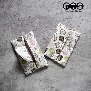 《梵緹希》輕薄防水傘布 面紙包/小物包(2入)_ 小葉飄飄