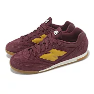 New Balance 休閒鞋 RC42 男鞋 女鞋 酒紅 芥末黃 膠底 麂皮 復古 情侶鞋 NB URC42HF-D 23cm RED/BROWN