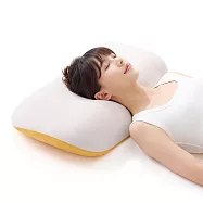 【EVERY THINK】台灣總代理 慢回彈雲翼枕(低枕款) 護頸記憶枕 人體工學設計 回歸原始頸部曲線 享受如影隨形般的舒適 灰橙