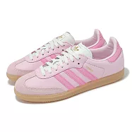 adidas 德訓鞋 Samba OG W 女鞋 粉 白 復古 膠底 休閒鞋 愛迪達 JS4091 23.5cm PINK/WHITE
