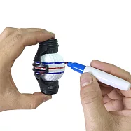 【LOTUS】高爾夫球360度旋轉三線畫線器 送畫線筆*2