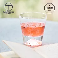 【日本田島硝子】日本製富士山雕花威士忌杯-櫻花豪華款