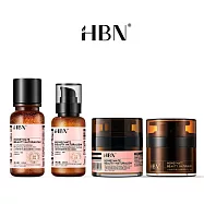 【HBN】早C晚A水乳雙霜亮白組 (特證版發光水+雙A乳+雙A晚霜+原白霜)