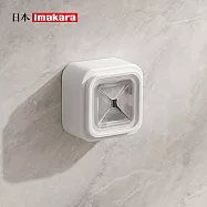 【日本Imakara】十字型無痕壁掛毛巾掛勾/收納塞(附背膠)-3入- 透明
