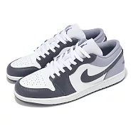 Nike 休閒鞋 Air Jordan 1 Low 男鞋 紫 灰 一代 AJ1 低筒 553558-145 29cm WHITE/INDIGO HAZE