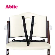Abiie Beyond Junior TYK成長型高腳餐椅(胡桃色)+椅墊 (牛奶白)