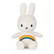 BON TON TOYS Miffy米菲兔彩虹填充玩偶-象牙白 18cm