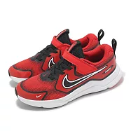 Nike 童鞋 Cosmic Runner PS 中童 紅 黑 魔鬼氈 小朋友 運動鞋 HM4400-601 17cm RED/BLACK