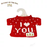 Bunnies By The Bay 玩偶裝扮服飾- 「我愛你」毛衣(紅色)