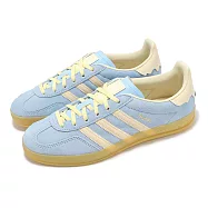 adidas 休閒鞋 Gazelle Indoor W 女鞋 寶寶藍 鵝黃 德訓鞋 復古 愛迪達 JR8029 25.5cm BLUE/YELLOW