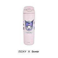 【WOKY X 三麗鷗】酷洛米聯名 All-P 輕芯鈦瓷雙飲保溫瓶 780ml 偷心小魔女(粉)