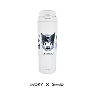 【WOKY X 三麗鷗】酷洛米聯名 All-P 輕芯鈦瓷雙飲保溫瓶 780ml 鏡中小傲嬌(白)