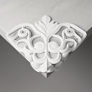 渦卷紋護角 防撞桌角 (真清白)