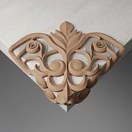 渦卷紋護角 防撞桌角 (拿鐵棕)