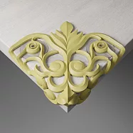 渦卷紋護角 防撞桌角 (嫩黃綠)