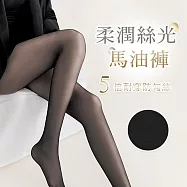 【ONEDER 旺達棉品】柔潤絲光馬油褲 美膚內搭褲 收腹翹臀褲襪- 黑 GK-A106-1