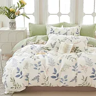 《DUYAN 竹漾》台灣製 精梳純棉單人床包二件組 / 云幔香風