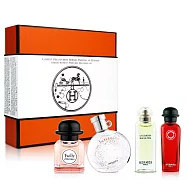 【短效品】HERMES 愛馬仕 小香禮盒四入組(絲巾+橘彩星光+尼羅河花園+緋紅火參)