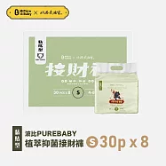 波比PureBaby 植萃抑菌接財褲 尿布(箱購) 黏貼型 S