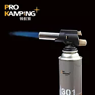Pro Kamping 領航家 溫控防衝火瓦斯噴槍PK-202D+通用瓦斯罐4罐