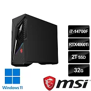 msi微星 Infinite S3 14NUB7-2408TW RTX4060Ti 電競桌機 (i7-14700F/32G/2T SSD/RTX4060Ti/W11)