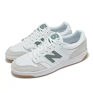 New Balance NB 休閒鞋 480 男鞋 女鞋 白 綠 皮革 復古 膠底 小白鞋 情侶鞋 NB BB480LYG-D 24cm WHITE/GREEN