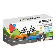 MAGBLOX&reg; 美學磁力片磁力車車/ 共兩款封面隨機出貨 繽紛橘藍 (2pcs) (橘/藍)