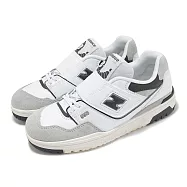 New Balance NB 休閒鞋 550 中童 白 黑 灰 小朋友 復古 緩衝 運動鞋 NB PHB550BW-M 20cm WHITE/GREY