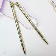 【DT&CREATION】 健康樂活珠寶皇后金屬原子筆 (附項鍊) - 金 金色