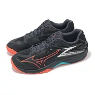 Mizuno 排球鞋 Thunder Blade Z 男鞋 黑 橘 入門款 室內運動 羽排鞋 美津濃 V1GA2370-06 28.5cm BLACK/ORANGE