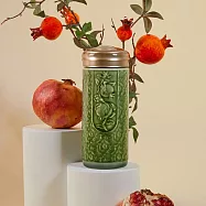 《乾唐軒活瓷》榴花碩果隨身杯 / 大 / 雙層 / 2色 330ml 耀洲綠