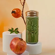 《乾唐軒活瓷》石榴喜果隨身杯 / 大 / 雙層 / 4色 330ml 耀洲綠