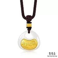 【點睛品】財納四海 和田玉黃金項鍊