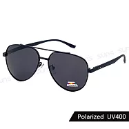 【SUNS】飛行員偏光墨鏡 新潮流Polarized駕駛墨鏡 男女適用 超輕僅20g 防眩光 抗UV400 S943 黑框灰片