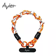 【Avier】Earth Bracelet 手環 |手機掛繩 白橘
