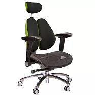 GXG 高雙背工學 電腦椅(鋁腳/4D弧面摺疊手) TW-3076 LUA1D