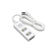 【Qonnect】1開3插2P 1.8M延長線 C-03N