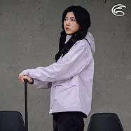 ADISI 女單件式防水防風透氣保暖外套(可拆帽) AJ2421052 (S-2XL)|刷毛 防潑水 防水外套 L 薰衣草紫