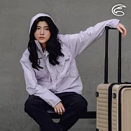 ADISI 女單件式防水防風透氣保暖外套(可拆帽) AJ2421052 (S-2XL)|刷毛 防潑水 防水外套 XL 薰衣草紫