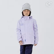 ADISI 童單件式防水防風透氣保暖外套(可拆帽) AJ2421053 (130-160)|刷毛 防潑水 防水外套 140 薰衣草紫