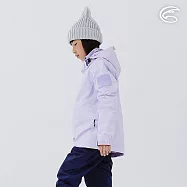 ADISI 童單件式防水防風透氣保暖外套(可拆帽) AJ2421053 (130-160)|刷毛 防潑水 防水外套 150 薰衣草紫